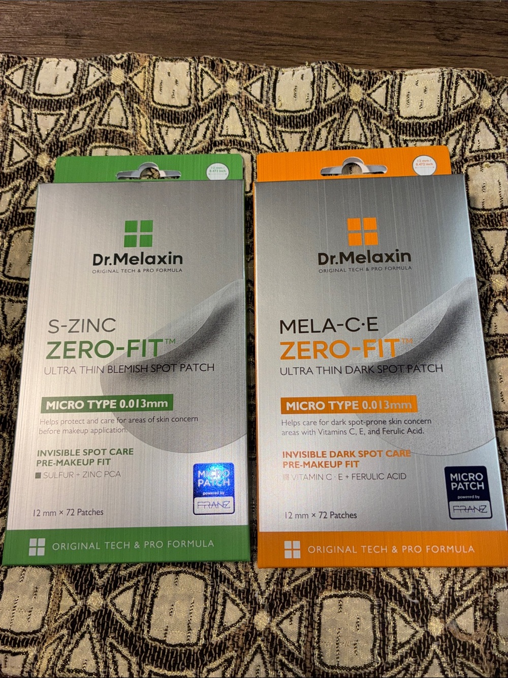 2 pack Zero-Fit Spot Patch Set — Green & Orange